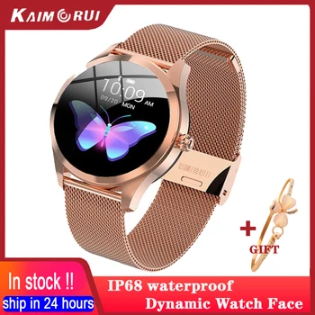 Smart Watch Naiste IP68 Veekindel pulsikell Fitness Tracker Sport Smartwatch Armas Kella Ühendada IOS Android