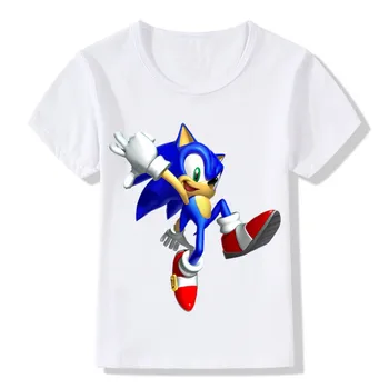 Sonic Lastele Siil Poisid Tüdrukud Tops Tees Cartoon Disain Naljakas T-Särgid Lapsed Suvel Vabaaja Riided Mudilane