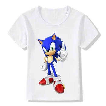 Sonic Lastele Siil Poisid Tüdrukud Tops Tees Cartoon Disain Naljakas T-Särgid Lapsed Suvel Vabaaja Riided Mudilane