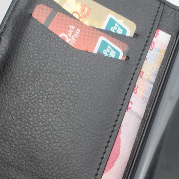 Sony Xperia LT25i Telefoni Juhul Flip Folio Puhta Värvi Lichee Muster PU Nahast Rahakott Juhul Hõlmavad Raha/Kaardi pesa sanheng