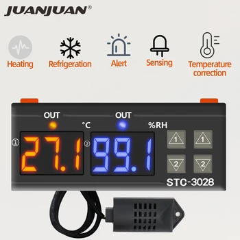 STC-3028 Temperature Controller, Termostaat Niiskuse Kontroll Termomeeter Hygrometer Töötleja Thermoregulator 12V/24V/220V 40%
