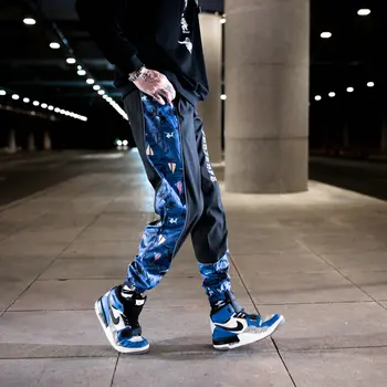 Streetwear Hip-Hop Mehed Sõjaväe Püksid Segast Tasku Küljel 2021 Uute Lahti Joggers Sweatpants Mehed Pahkluu Pikkusega Püksid Meestele