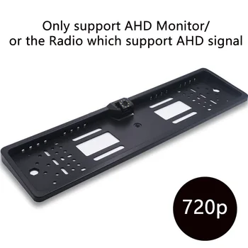 Super High Definition AHD numbrimärk Raami tagurdamiskaamera koos 8 LED tuled Öise Nägemise