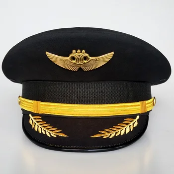 Suur Müts Kapten Ühtne Müts Piloodi Müts Tsiviillennunduse Suur Kork Fascinator Mütsid Fascinators Naiste Elegantne Lai Nokk Müts 2019