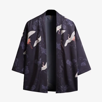 Suvel trükitud laterna püksid sörkimine vabaaja püksid mens Jaapani poole varruka kimono õhuke kampsun, T-särk päikesekaitse riided