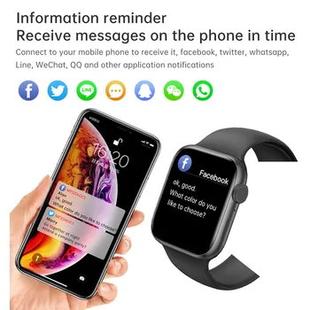T800 Smartwatch 2020. Aasta Mehed Naised Seeria 6 44/42mm 1.72 tolline HD Ekraan, Bluetooth Kõne Kohandatud Dial Smart Watch Android, IOS PK W26 W56