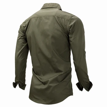 Taktikaline Lasti Sõjalise Särk Pikad Varrukad Multi-tasku Päevasärgid Õhuke Hingav Camisa Masculina Pluss Suurus 3XL