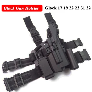 Taktikaline LV3 Glock Jalg Kabuur Kerge Laager Sobib Glock 17 19 22 23 31 32 Glock Püstol Sõjaline Jahi-Kabuur