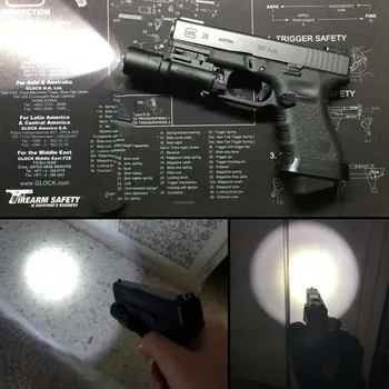 Taktikaline X300 Veekindel Taskulamp Relva Kerge Püstol Püstol Lanterna Glock 19 Valguse Jahi-Barrel-paigaldatud Jahindus Flashligh