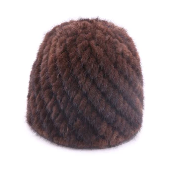 Talvel naaritsa naiste karusnahast mütsid loomulik tõeline karusnaha silmkoelised ühise põllumajanduspoliitika moes kohev daamid ehtsa karusnaha beanie naiste must karusnahast mütsid