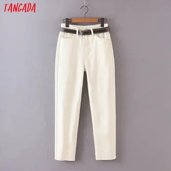 Tangada 2020 mood naiste ema teksad, püksid vöö pikad püksid strethy vöökohal taskud lukuga naiste püksid HY41
