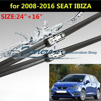 Tasuta kohaletoimetamine 2tk/lot SG-002 harjadega jaoks 2008-2016 SEAT IBIZA MK4 24