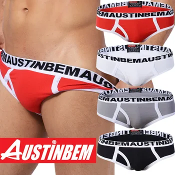Tasuta kohaletoimetamine!brändi AustinBem püksikud tõeline meeste seksikas aluspesu mees keha, lühikesed püksid pehmest puuvillast tahke aluspesu