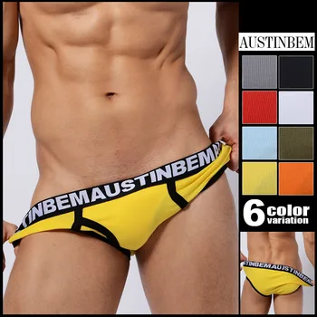 Tasuta kohaletoimetamine!brändi AustinBem püksikud tõeline meeste seksikas aluspesu mees keha, lühikesed püksid pehmest puuvillast tahke aluspesu