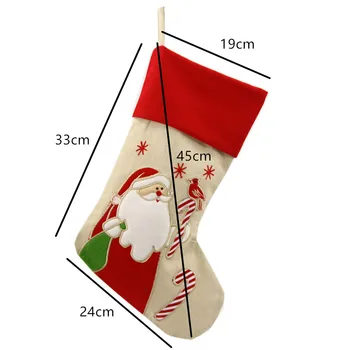 Tasuta kohaletoimetamine! Uus 3tk/set Jõulud ladustamine Santa Claus Lumememm Põhjapõder Kingitus Ornament Sokid jõuluehe Hot Müük