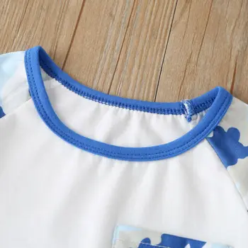 Teise lapse Beebi Poiss ClothesSummer komplekt komplekt Solid Color Lühikese Varrukaga Pullover T-Särk Top Kamuflaaž Püksid suvel causual sunsuit