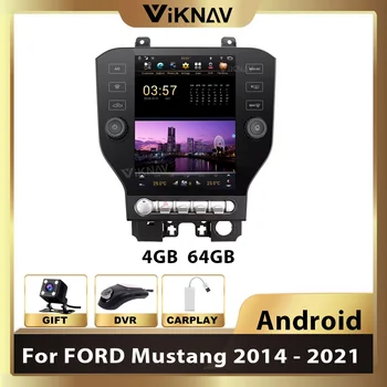 Tesla stiilis Android Raadio FORD Mustang -2021 Auto DVD Mängija GPS Navigation Mms raadio Mängija CARPLAY Auto Stereo