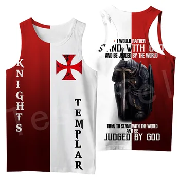 Tessffel cavalier Knights Templar Armor Põhjuslik Naljakas Streetwear Harajuku Unisex 3DPrint Tank Top Vest Streetwear Meeste/Naiste s-2