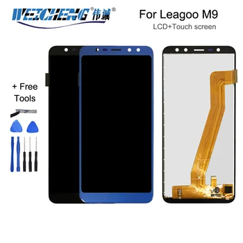 Testitud Hea Kvaliteediga Leagoo M9 LCD Display +Touch Screen Digitizer Klaasist Paneel, Ühendamine Tasuta Tööriistad