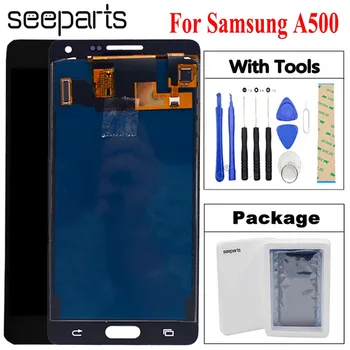 TFT Samsung Galaxy A5 LCD-A500 Ekraan Touch Digitizer Tulede Klaas Assamblee Saab Reguleerida A500 A500F A500FU A500H Ekraan