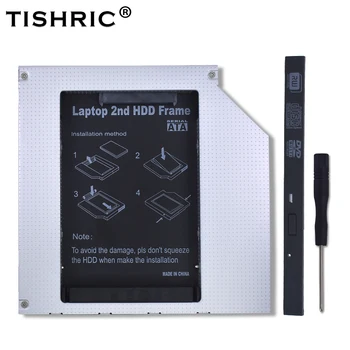 TISHRIC HDD Caddy 9.5 mm IDE Adapter DVD HDD Kõvaketta Korpuses 2,5 SSD Puhul Optibay 9.5 mm CD-ROM Universaalne Alumiiniumist