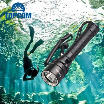 Topcom Veealuse 50m Sukeldumine Taskulamp XPE XM-L2 T6 LED Sukeldumine Kerge Valge/Kollane/Punane/UV Valgus Veekindel Taskulamp Saba Köis