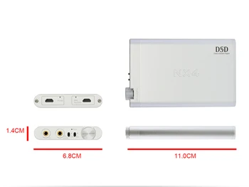 Topping NX4 DSD XMOS-XU208 kiip DAC ES9038Q2M kiip Kaasaskantav USB DAC DSD Dekooder Võimendi