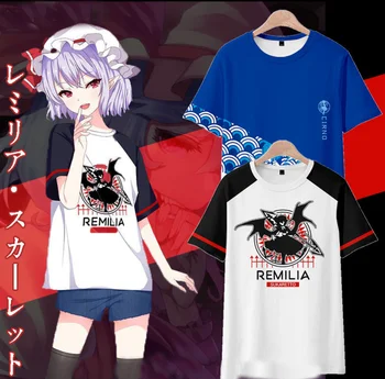 Touhou Project T-särk Anime Cirno Yakumo Yukari Cosplay T-särgid suvel tshirt Lühikese Varrukaga Topid Mehed Tees