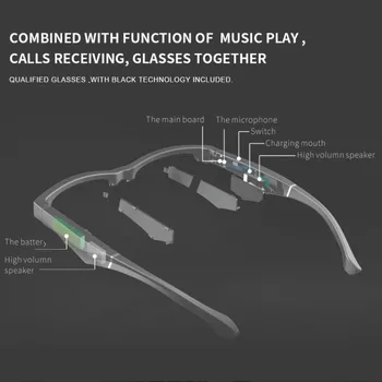 Traadita Veekindel Bluetooth-Bass Hifi Smart Prillid Smart Touch Käed-Vabad Kõne Intelligentne Muusika Päikeseprillid Koos Mikrofoniga
