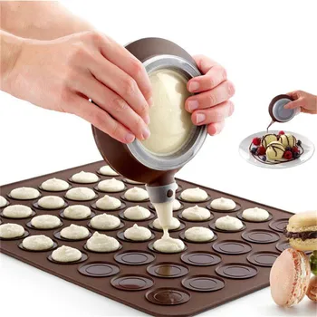 TTLIFE Pagari Silikoon Kook Muffin Macaroon Macaron Torude jäätumine Küpsetamine Vahend, Poti 4 Düüside Komplekt Köök Kook Bakeware Vahendid