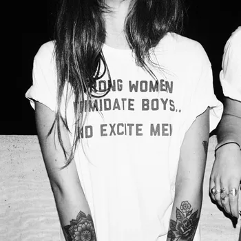 Tugev naiste hirmutamiseks poisid ja erutada meeste T-särk Naiste naljakas graafiline tumblr grunge tshirt daamid tops tees