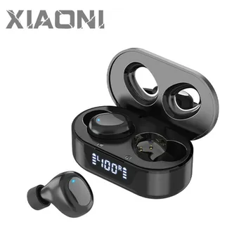 TWS Juhtmeta Kõrvaklapid Bluetooth-5.0 3D Stereo Sport Traadita Kõrvaklapid koos LED-Ekraan, Dual Mikrofoni Müra Tühistamises