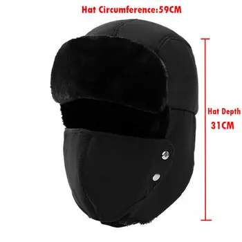 Täiesti Uued Meeste Talve Müts Trapper Vene Sõdur Kõrvaklapp Soe Lumi Suusa Mask, Cap Outdoor Ultra Soe Pommitaja Mütsid