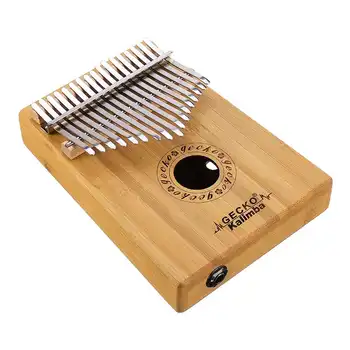 Täiesti Uus 17 võtmed Kalimba B Toon Pöidla Klaver Sõrme Koos Tune Haamer Kvaliteetsed Bambusest Mahagon Keha Muusikainstrument