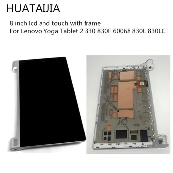 Täis Ekraan Digitizer Andur Assembly8 tolline lcd touch with frame Lenovo Jooga Tablett 2 830 830F 60068 830L 830LC