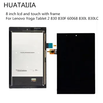 Täis Ekraan Digitizer Andur Assembly8 tolline lcd touch with frame Lenovo Jooga Tablett 2 830 830F 60068 830L 830LC