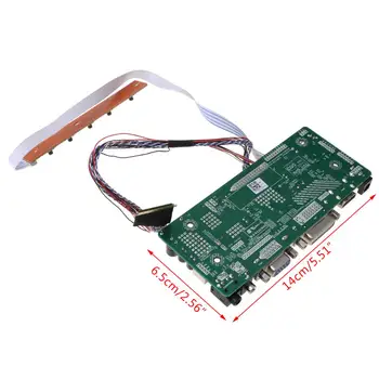 Töötleja Board LCD-HDMI-DVI-VGA-Audio PC Moodul Juhi DIY Kit 15.6