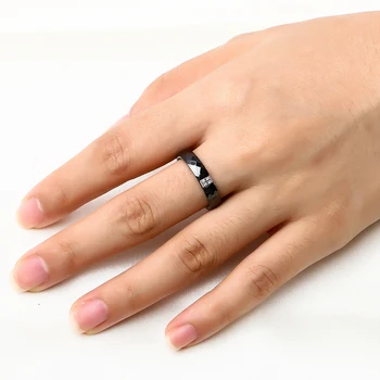 Unikaalne Keraamiline Must Rõngad Naiste 4mm Valge Rõngas Naiste India Kivi Crystal Mugavuse Pulmad Engagement Rõngad Brand Ehted