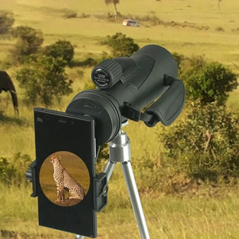 Universaalne Telefoni Shooting Omaniku Kiire Joondatud Mobiiltelefoni Digiscoping Mount Jaoks Astronoomiline Teleskoop, Mikroskoop - Must