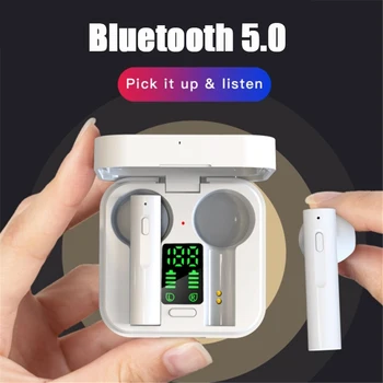 Universaalne TWS 5.0 Bluetooth Kõrvaklapid Solar Laadimine Traadita Kõrvaklapid LCD 3D Stereo HiFi Sport Peakomplekti Laadimine Box