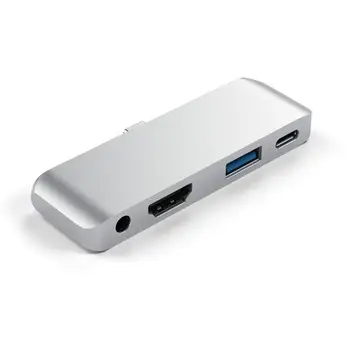 USB-C-Hub Adapter USB-C C-TÜÜPI PD Laadimine 4K HDMI ja USB 3.0 3,5 mm Kõrvaklapid, iPad Pro Laiendada Dokk