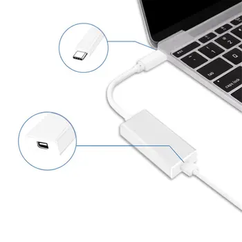 USB-C-Mini Display-Port-Adapter-USB-3.1 C-Tüüpi (Thunderbolt 3), Thunderbolt-2 Adapter sobib MacBook Pro