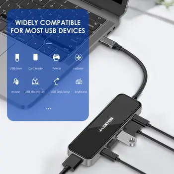USB HUB USB 3.0 HDMI Adapter Dock for MacBook Pro 13.3 Lisaseadmed-USB-C C-Tüüpi 3.0 Splitter 6-Port USB HUB with PD laadimine