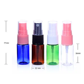 UUS 100tk 10ml Selge Plastic Spray Korduvtäidetavaid Parfüümi Pudelid PET Pihusti Tühi Kosmeetika Konteiner Reisi moodustavad Valimi Viaali
