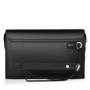 Uus Disain Mees Anti-varguse kaua rahakott safty lock kotis äri käekott Mehed PU nahk kodeeritud luku Sidur iPad Mini Kott