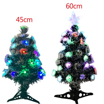 Uus Helendav Värviline Tähistada Asjade Jõulupuu Lumi Ringi Optilise Kiu Xmas Kunstlik Puu Kaunistused Home Decor