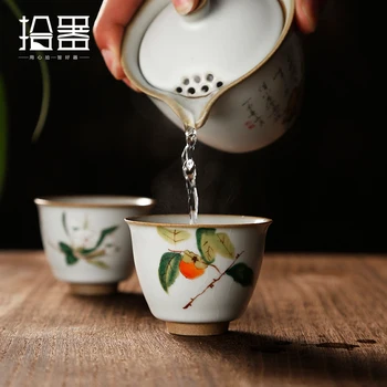 Uus Jaapani Käsitsi Valmistatud Kuumakindlad Kung Fu Tee Set Drinkware Kruus Isoleeritud Käsitsi Maalitud Crystal Cup Veini Klaas Vaso Beer Cup