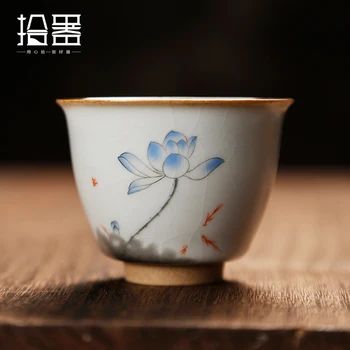 Uus Jaapani Käsitsi Valmistatud Kuumakindlad Kung Fu Tee Set Drinkware Kruus Isoleeritud Käsitsi Maalitud Crystal Cup Veini Klaas Vaso Beer Cup
