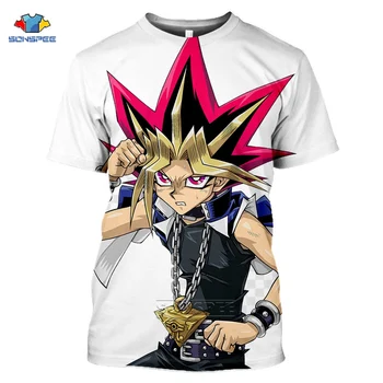 Uus Mood Naljakas T-särk Meeste T-Särk Anime Yu Gi Oh Monster 3D Print Tshirt Unisex Tee Tops Vabaaja Tõmba Homme Brändi Riided G60