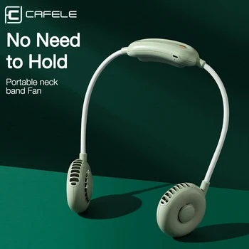 Uus Omanik Tasuta Isiklik Fänn - Portable Fänn-USB Aku Laetav Kaelus Fänn Kõrvaklappide Disain Kantavad Mini Ventilaator, Külmik Fänn